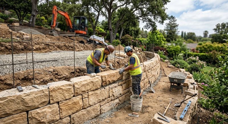 Block Retaining Wall Installation in Melbourne, FL