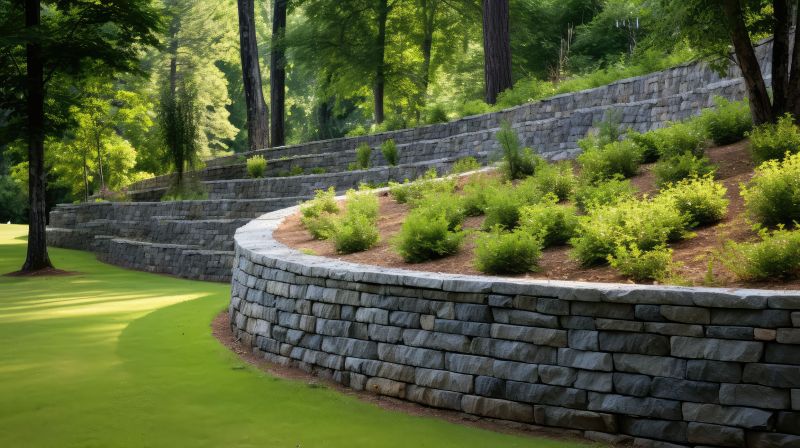 Landscape Wall Construction in Aiken, SC