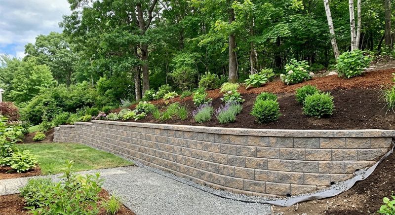 Retaining Wall Installation in Aiken, SC