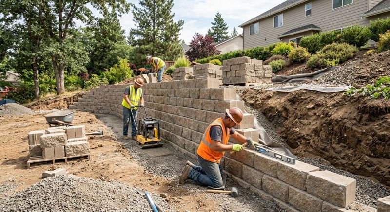 Retention Wall Construction in Aiken, SC