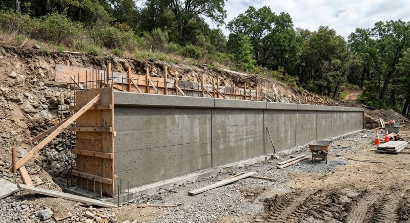 Retention Wall Construction in Pasco County, FL