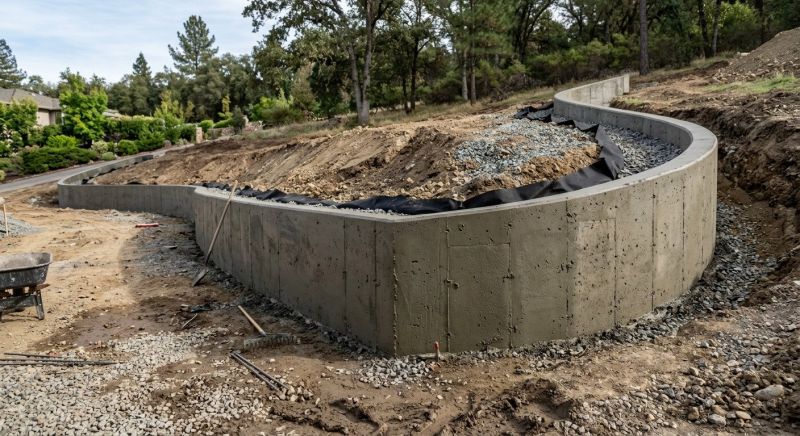 Retention Wall Construction in Citrus County, FL